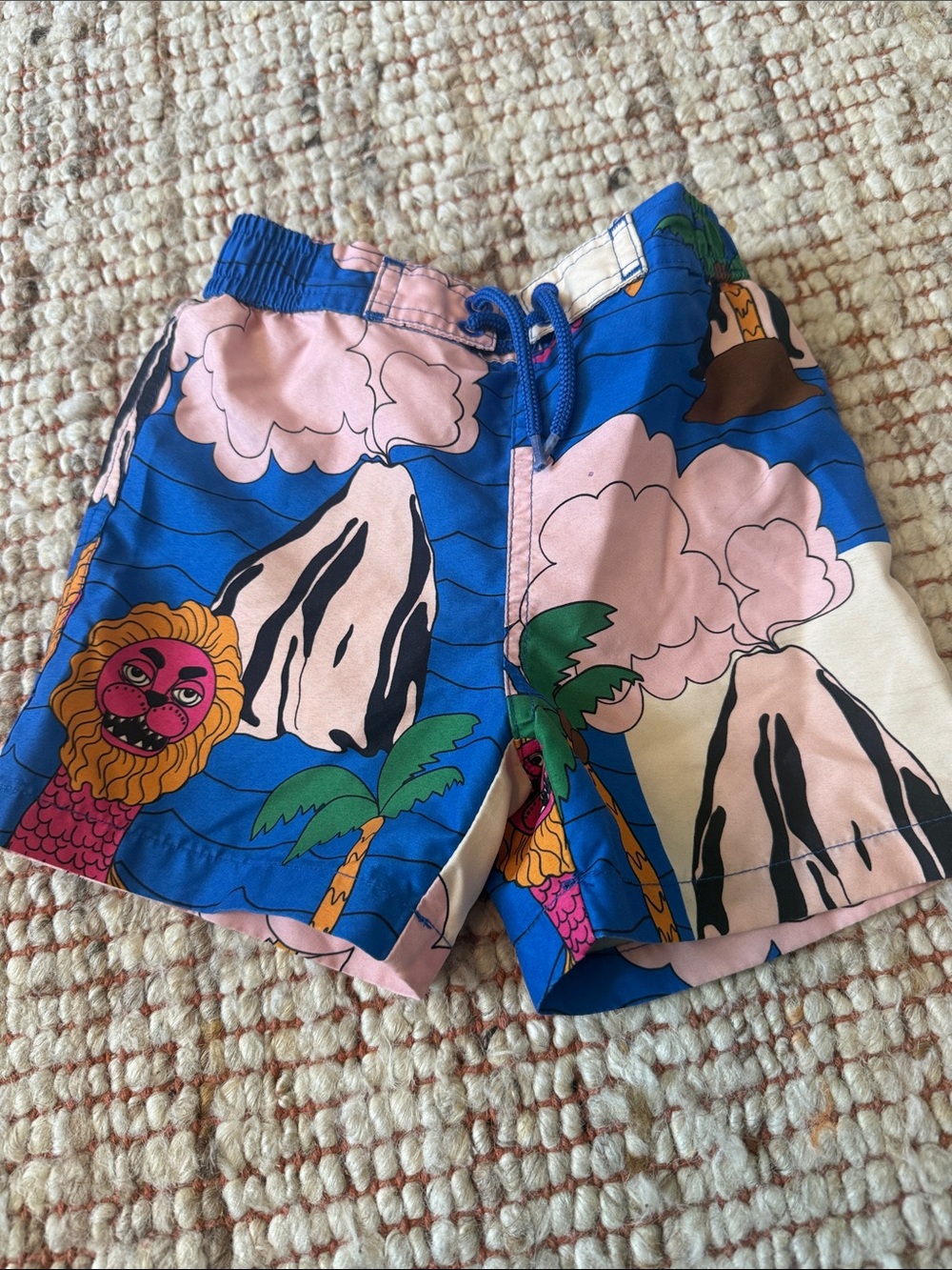 Mini Rodini Seamonster Colorful Tropical Print Swim Shorts